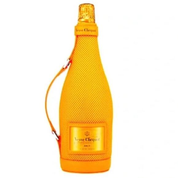NWOT Veuve Clicquot Champagne Bottle Cooler Sleeve Iconic Orange New Christmas - Picture 1 of 5